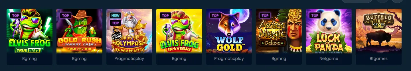Oshi Casino pokies on mobile and desktop: Elvis Frog TrueWays, Gold Rush Johnny Cash and Gates of Olympus